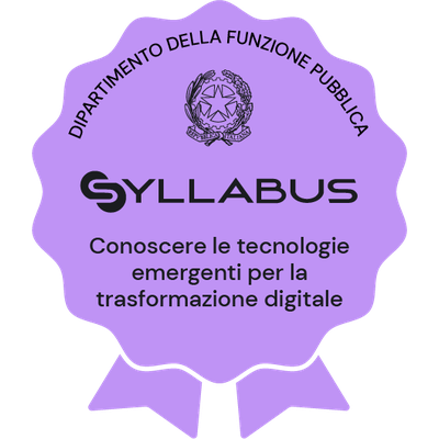 Badge for Conoscere le tecnologie emergenti per la trasformazione digitale