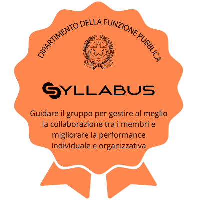Badge per la competenza Guidare il gruppo per gestire al meglio la collaborazione tra i membri e migliorare la performance individuale e organizzativa