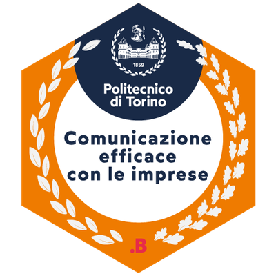 Badge per la competenza Effective communication with businesses