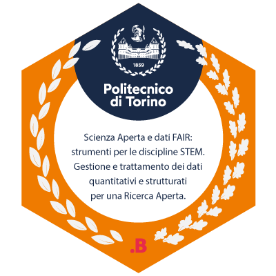 Badge per la competenza Scienza Aperta e dati FAIR: strumenti per le discipline STEM