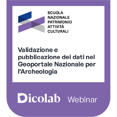 Badge for Validazione e pubblicazione dei dati nel Geoportale Nazionale per l’Archeologia