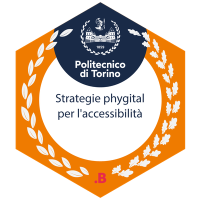 Badge for Strategie phygital per l'accessibilità
