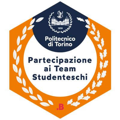 Badge per la competenza Participation in Student Teams of Politecnico di Torino